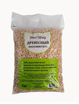 (НПД01) Наполнитель древесный  ЭкоМир 4 кг